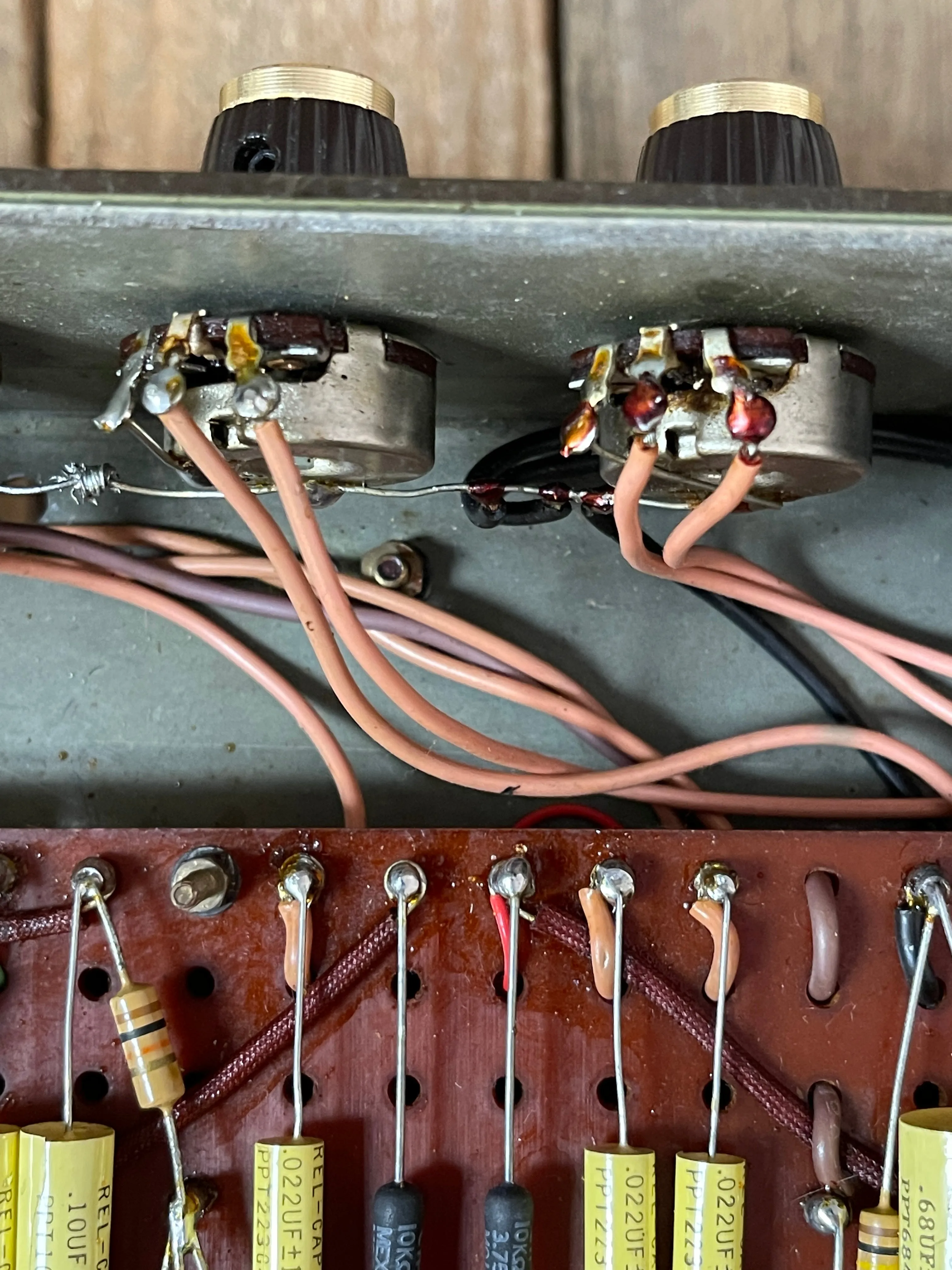 SOLD - Marshall 1968 Plexi Super Lead Super Bass Factory Conversion 1959 100 Watt