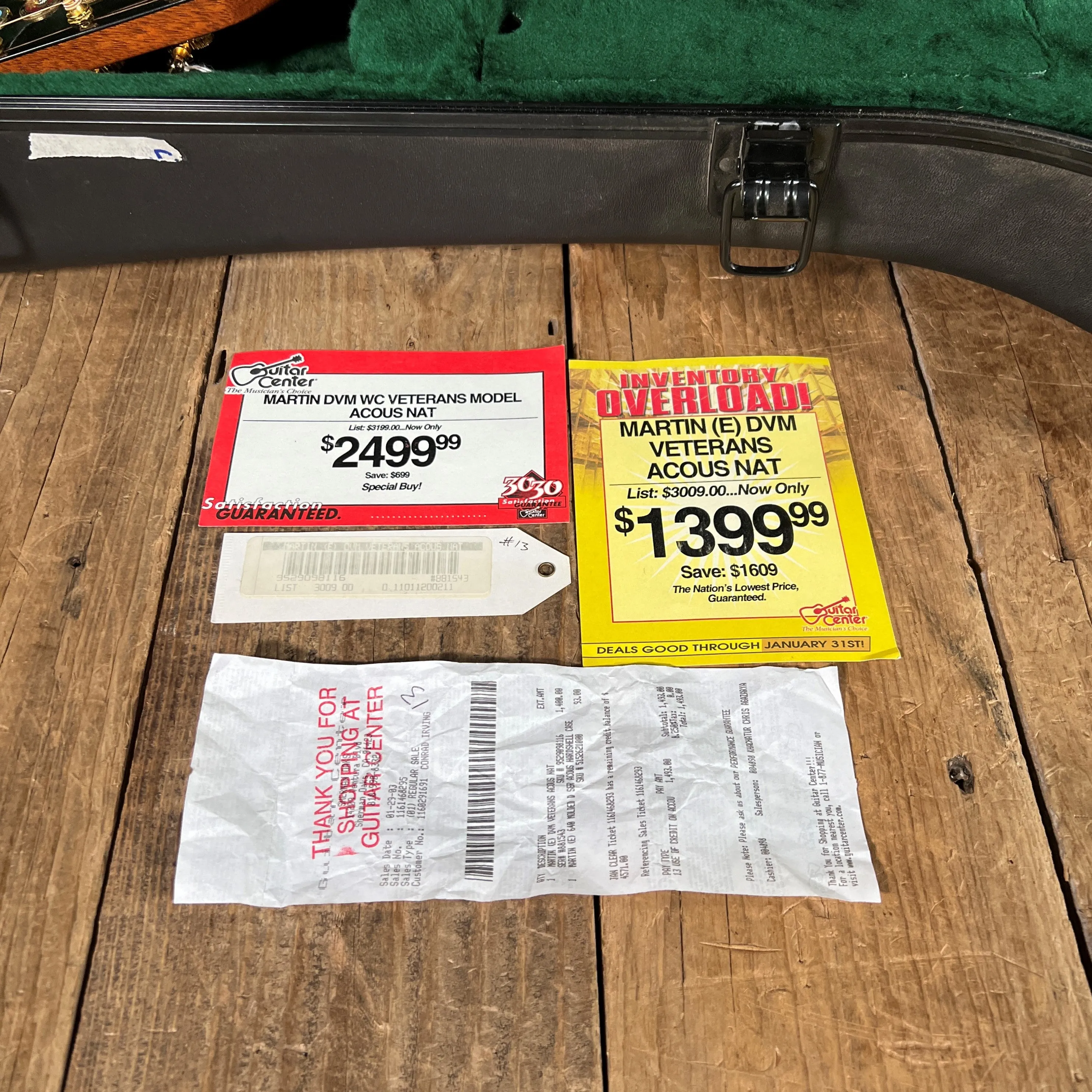 SOLD - Martin DVM Veterans Model #140 2001 Natural