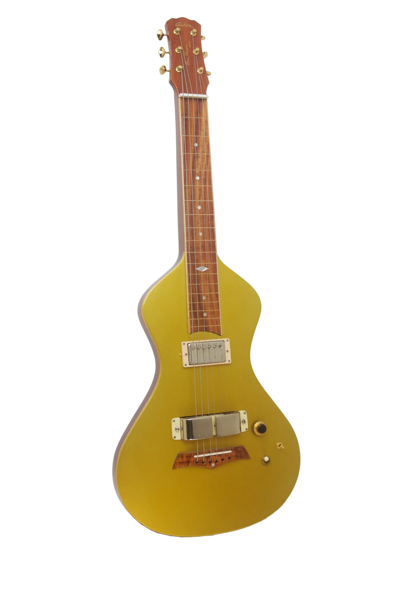 SOLD Rare Ben Harper Owned and Played Signature Lap Steel with 1960s Horseshoe Pickup - Vintage Gold