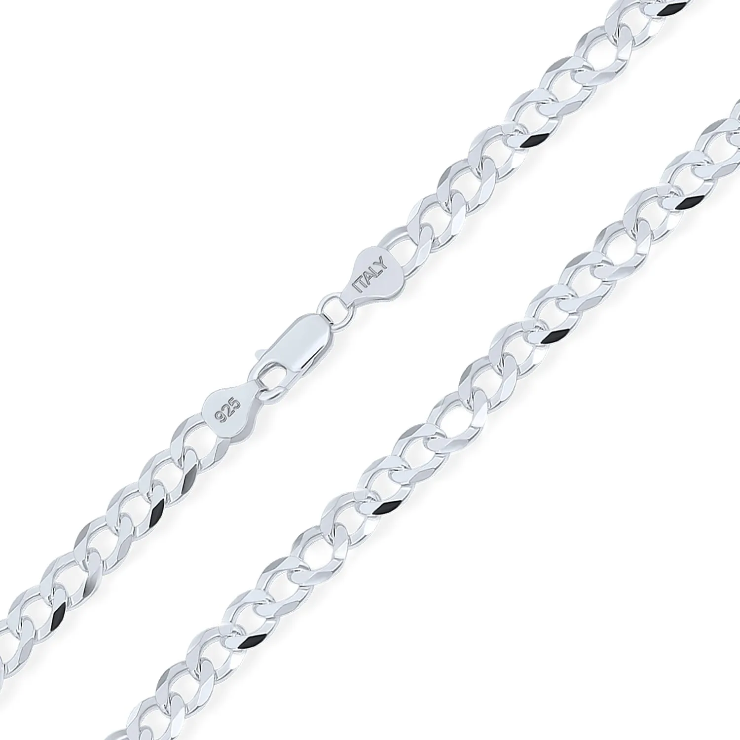 Solid 925 Sterling Silver Solid Miami Cuban Curb Chain|Heavy Chain Jewelry