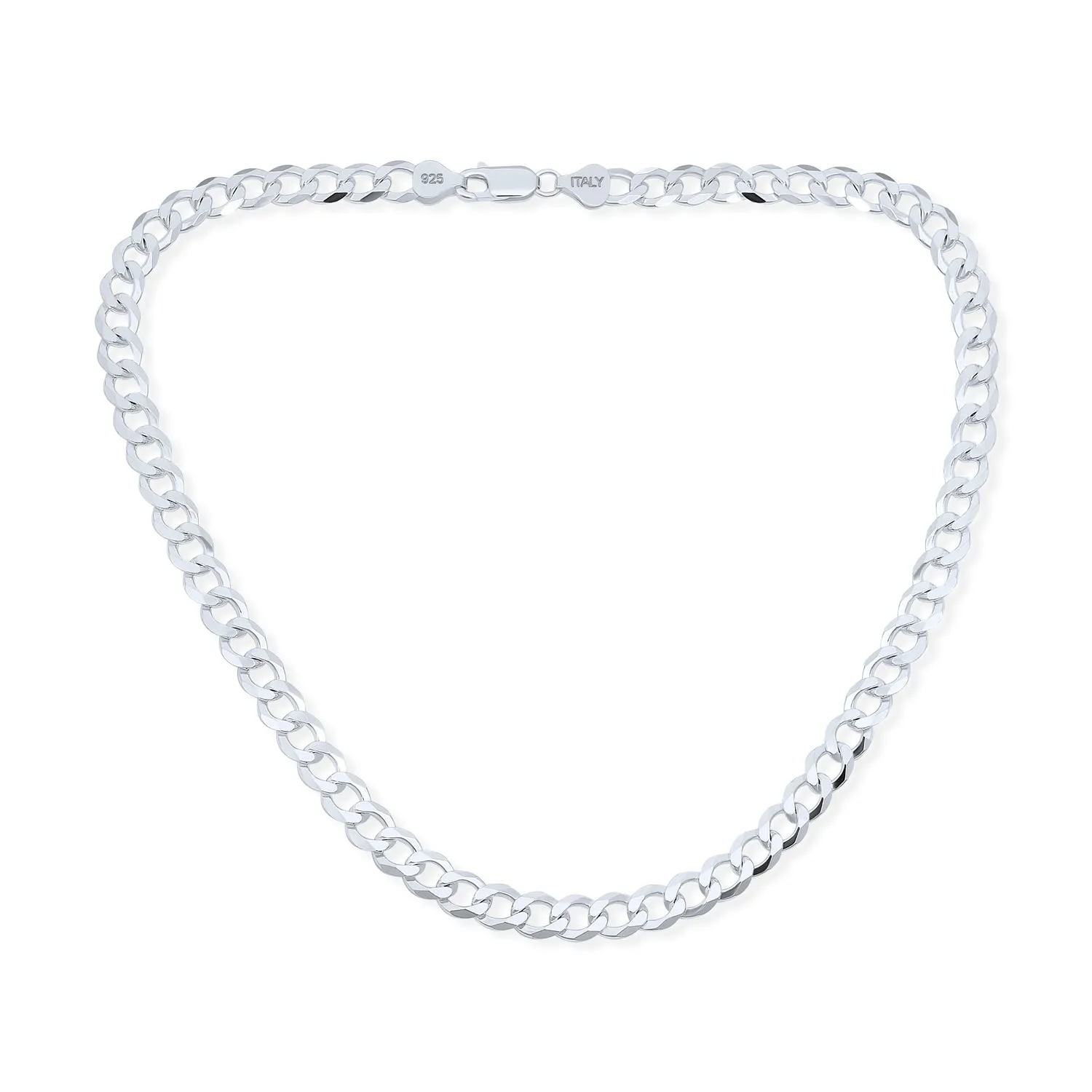 Solid 925 Sterling Silver Solid Miami Cuban Curb Chain|Heavy Chain Jewelry