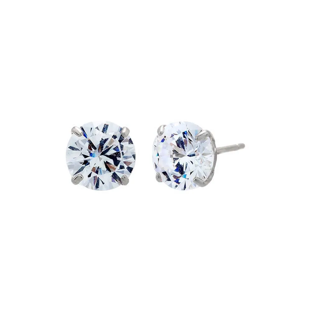 Solitaire Stud Earring 14K