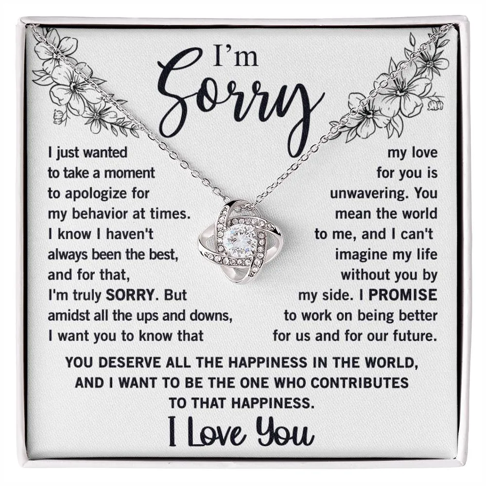 Sorry - Love Knot Necklace