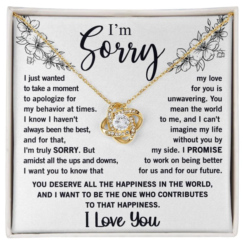 Sorry - Love Knot Necklace