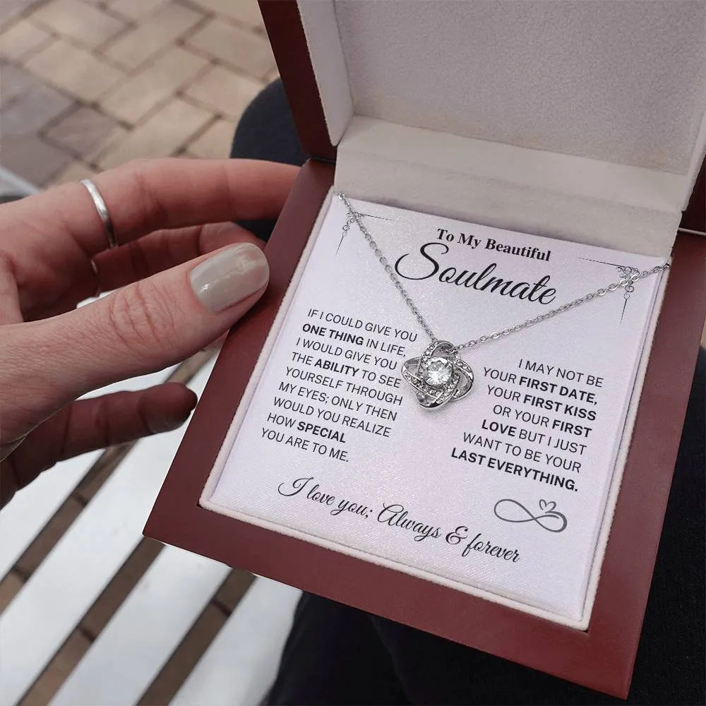 Soulmate Gift-Last Everything-Love Knot Necklace
