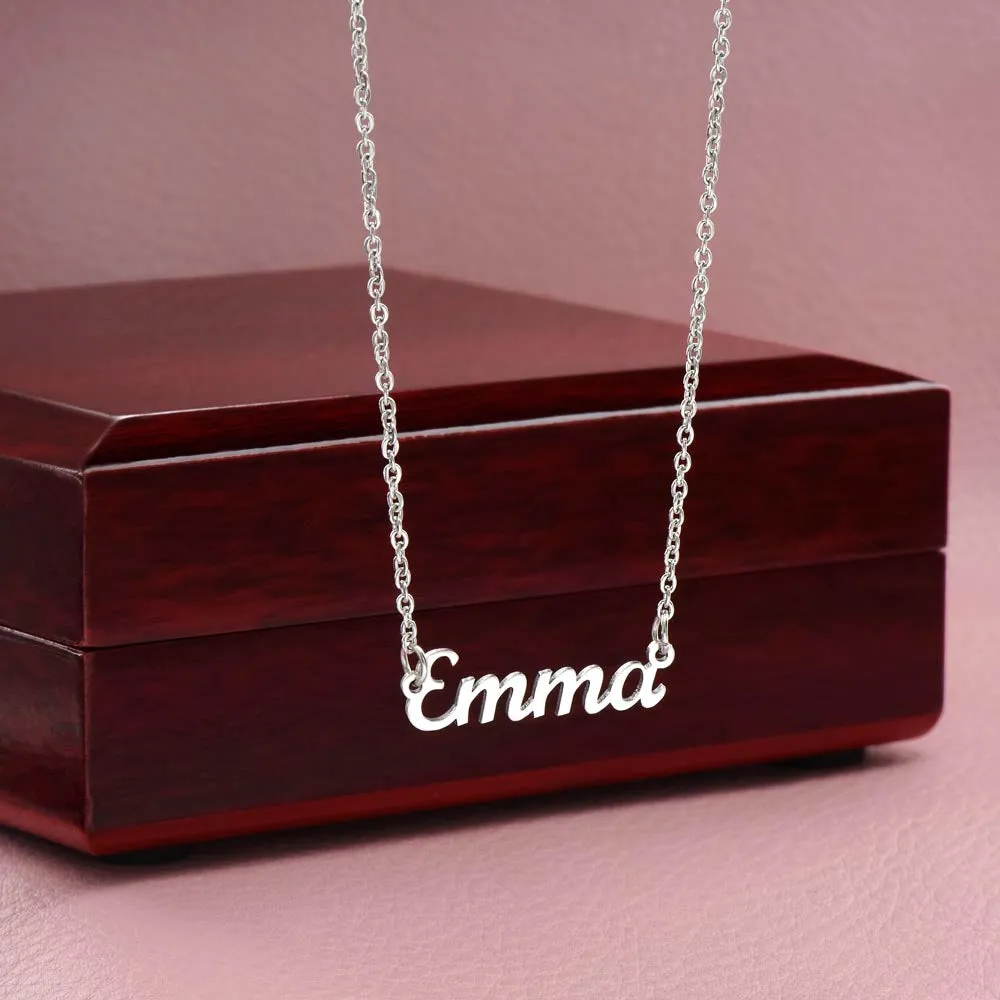 Soulmate Name Necklace-Life may not always be sweet