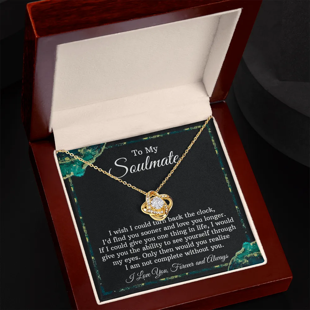 Soulmate Necklace Gift - Turn Back The Clock