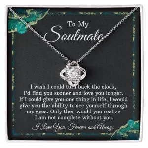 Soulmate Necklace Gift - Turn Back The Clock