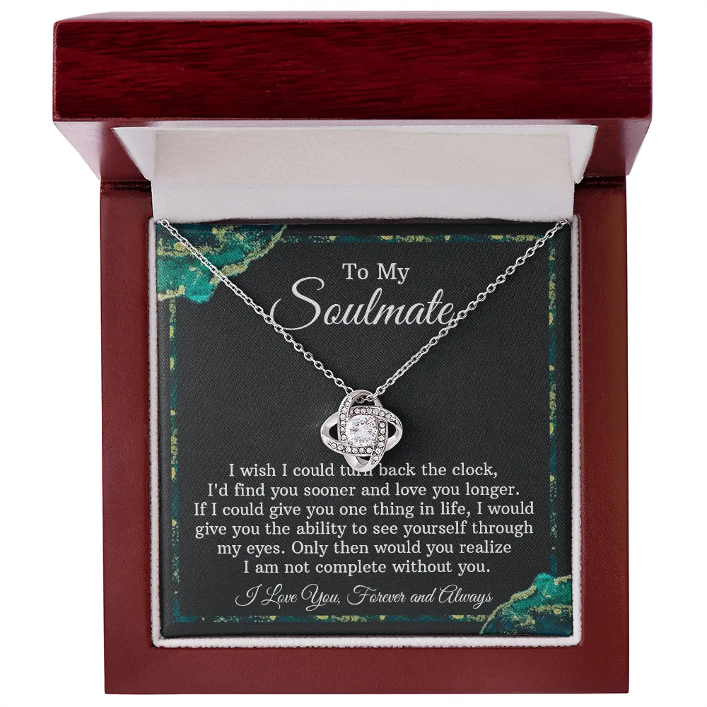 Soulmate Necklace Gift - Turn Back The Clock