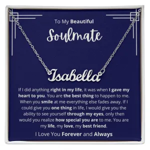 Soulmate - Personalized Name Necklace