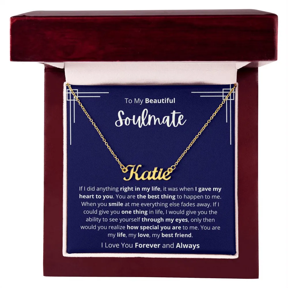 Soulmate - Personalized Name Necklace