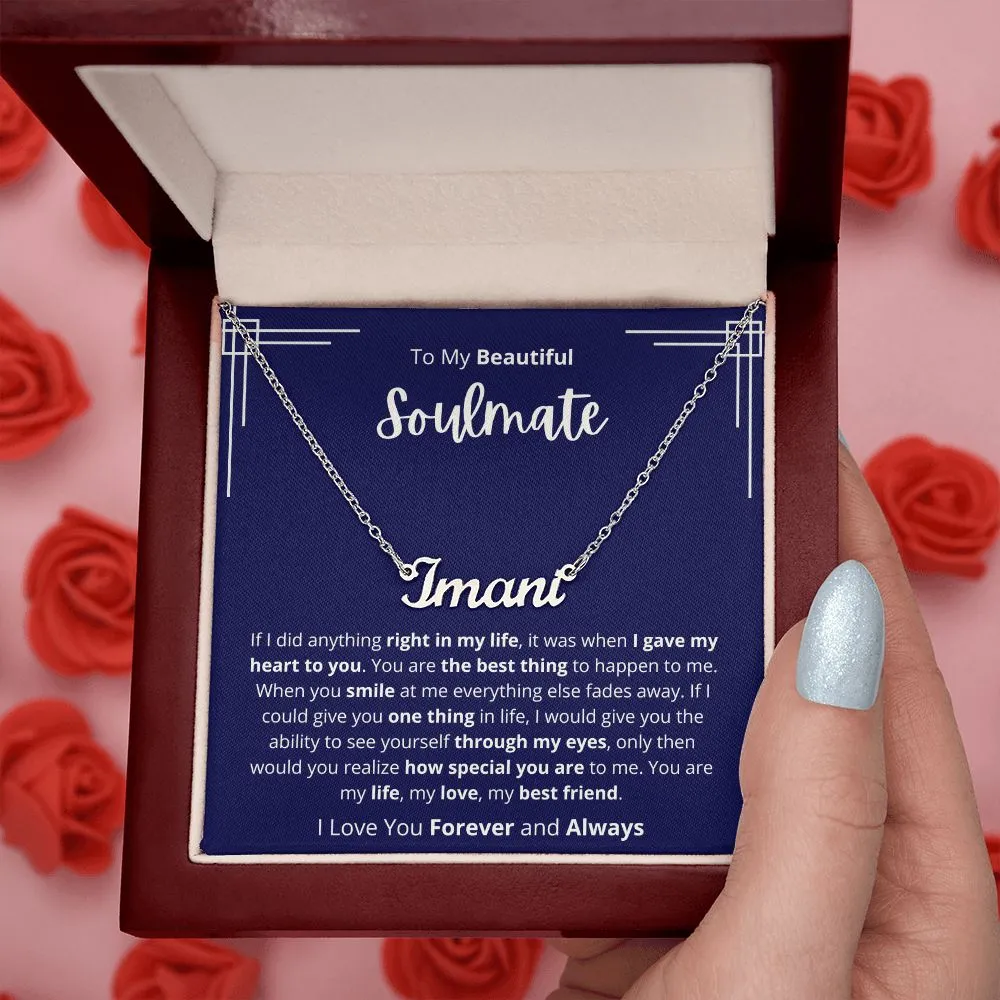 Soulmate - Personalized Name Necklace