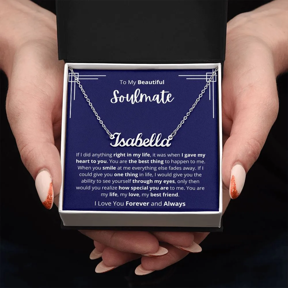 Soulmate - Personalized Name Necklace