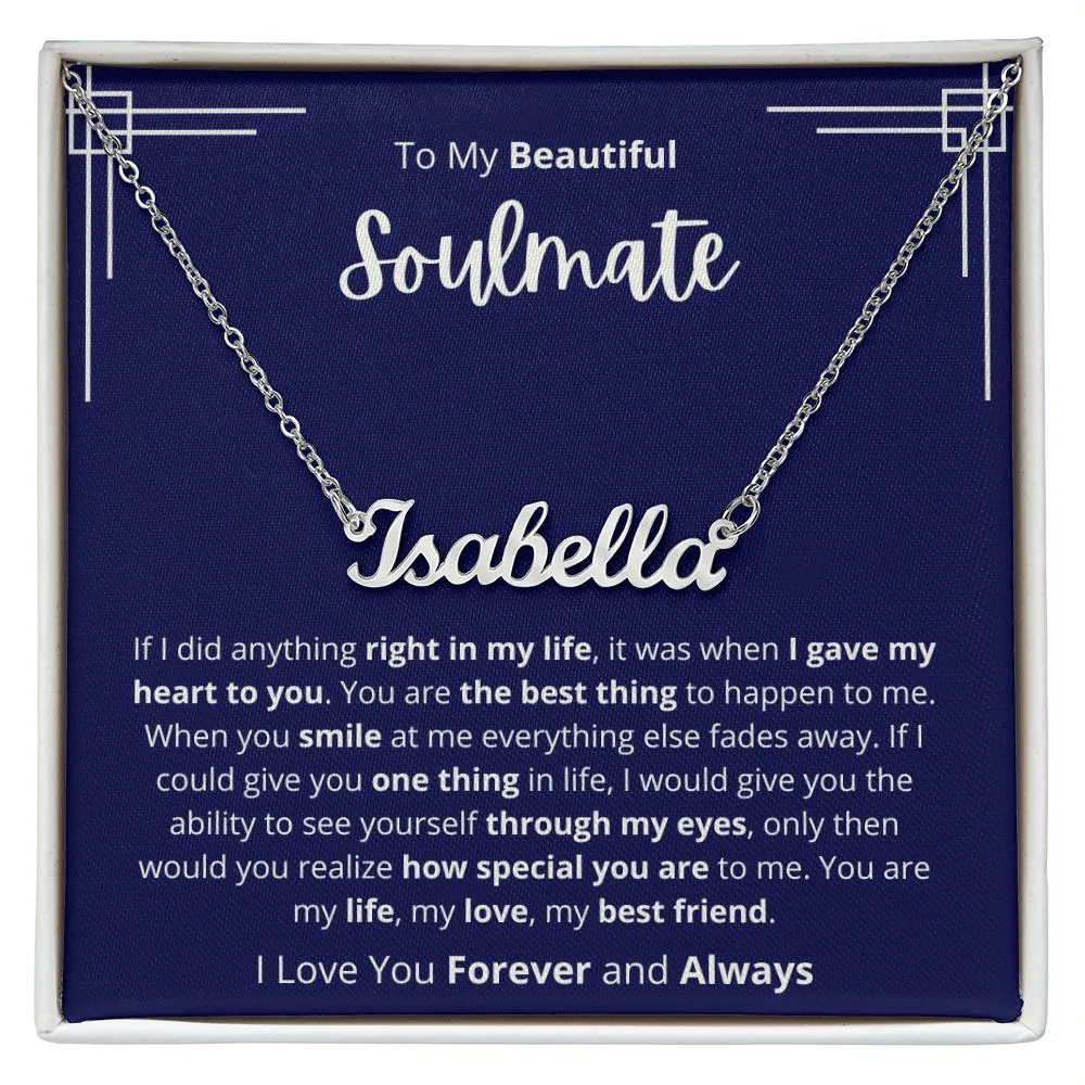 Soulmate - Personalized Name Necklace