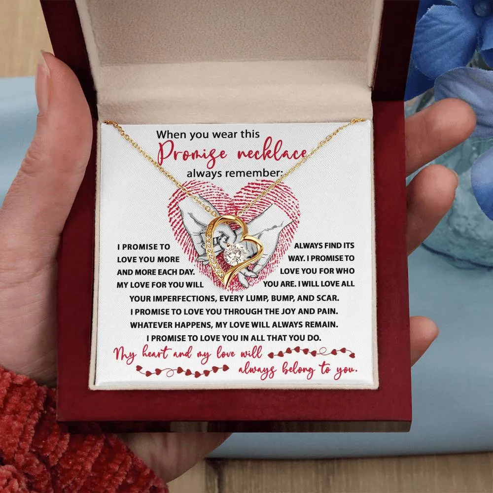 Soulmate Promise Necklace I Promise To Love You | Forever Love Necklace