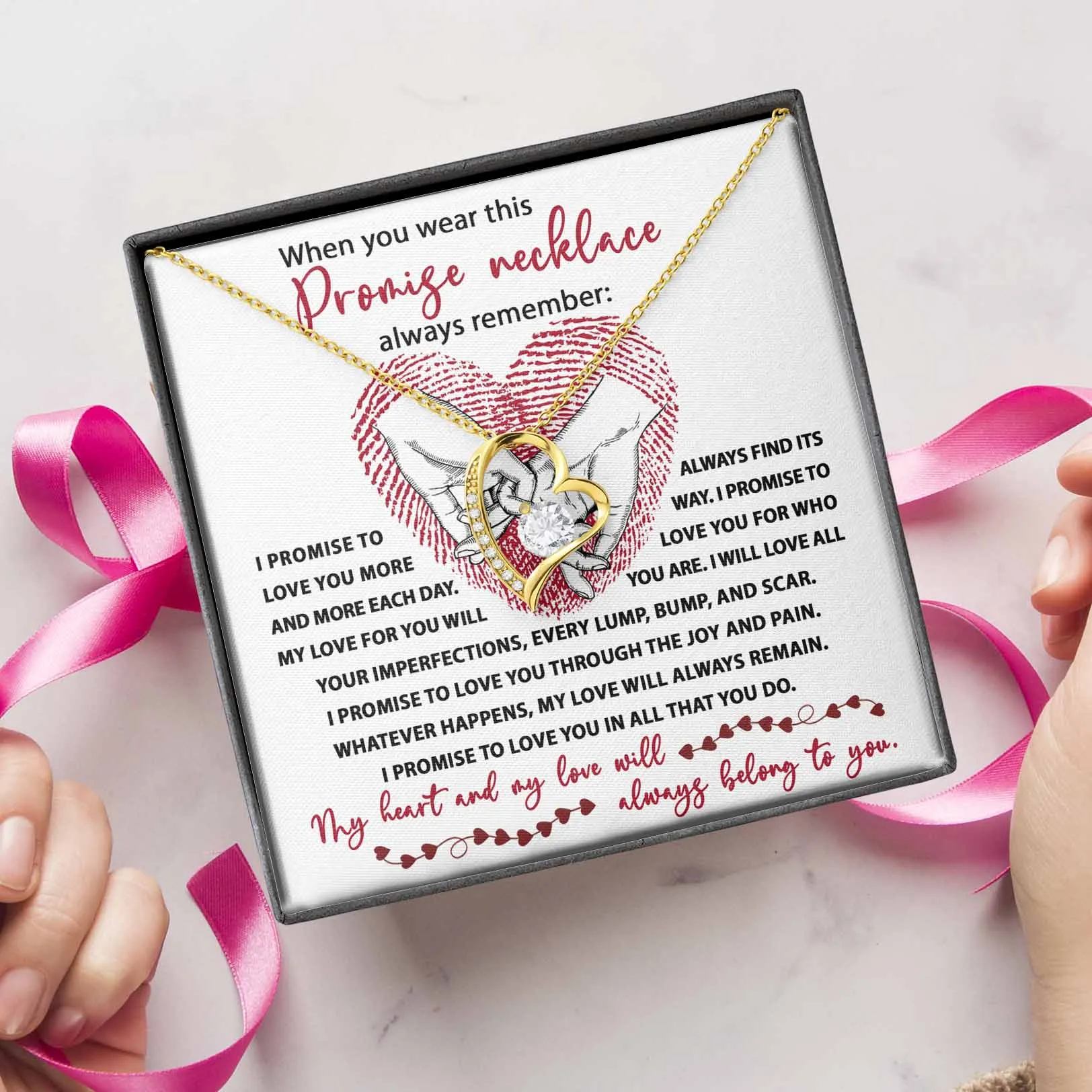 Soulmate Promise Necklace I Promise To Love You | Forever Love Necklace