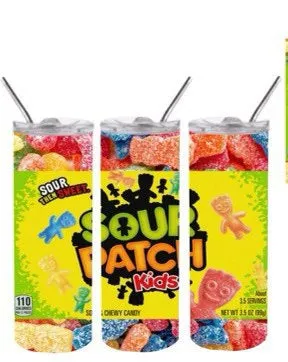Sour candy 20oz stainless steel Tumbler