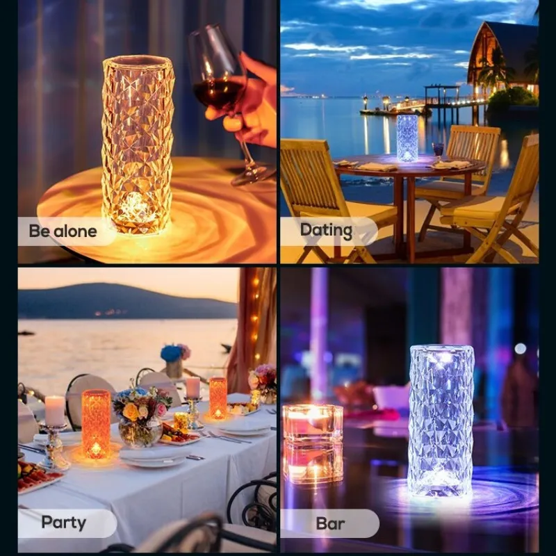 Sparkle™ - Crystal Rose Led Table Lamp