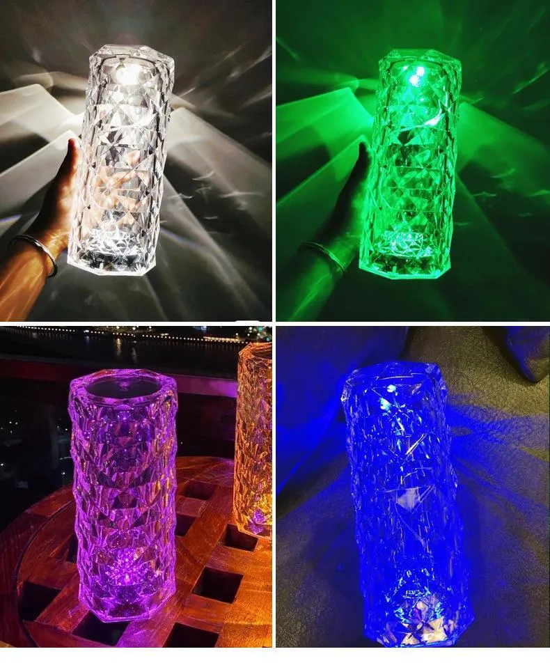 Sparkle™ - Crystal Rose Led Table Lamp
