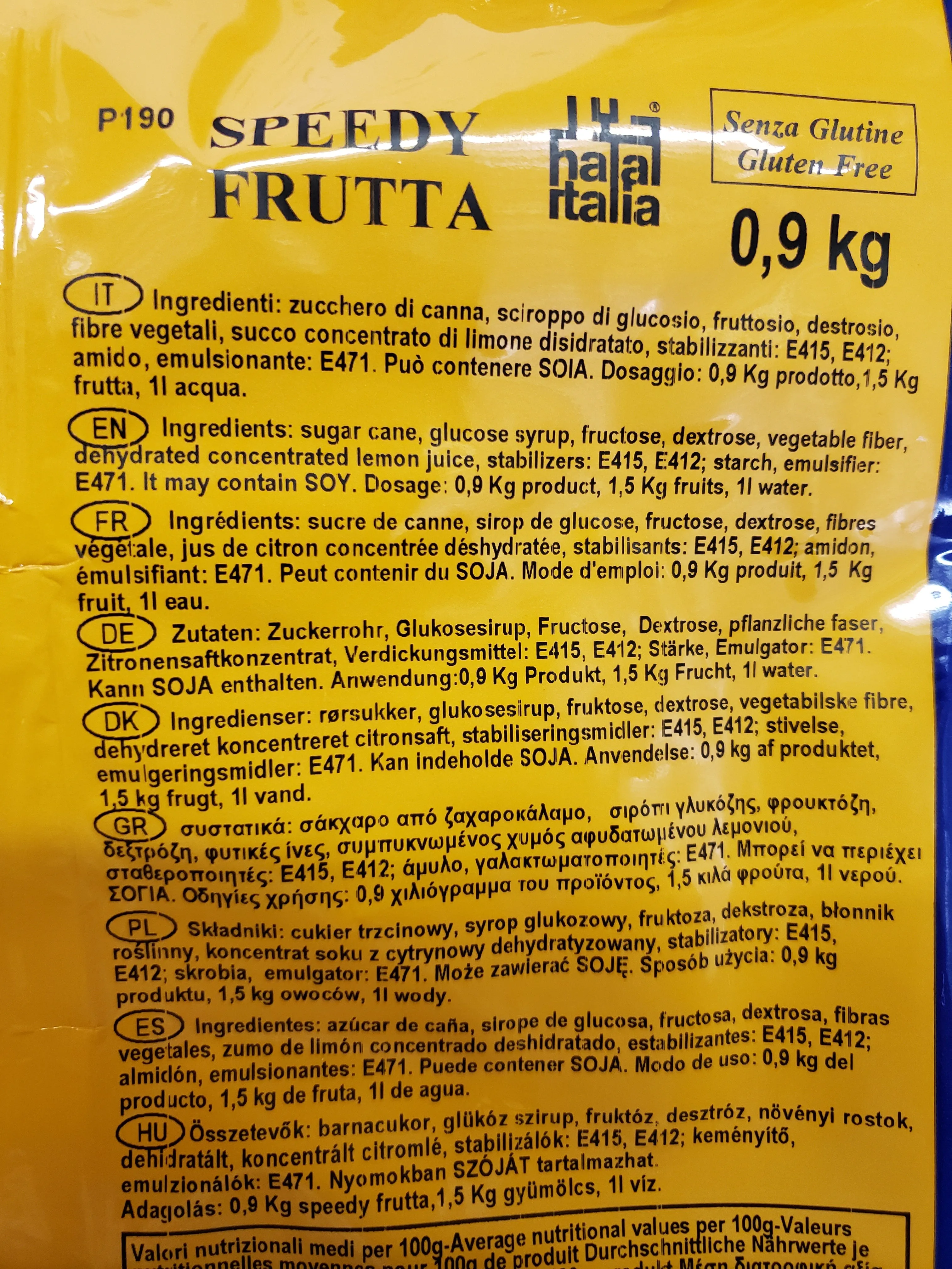 Speedy Classic P190, Plain Neutral Base - 5 in 1 Versatile (Make Gelato, Sorbet, Slush, Soft Serve, Hard Ice Cream - All With This One Mix) by Comprital Italy, Case (12 x 2lbs per case)