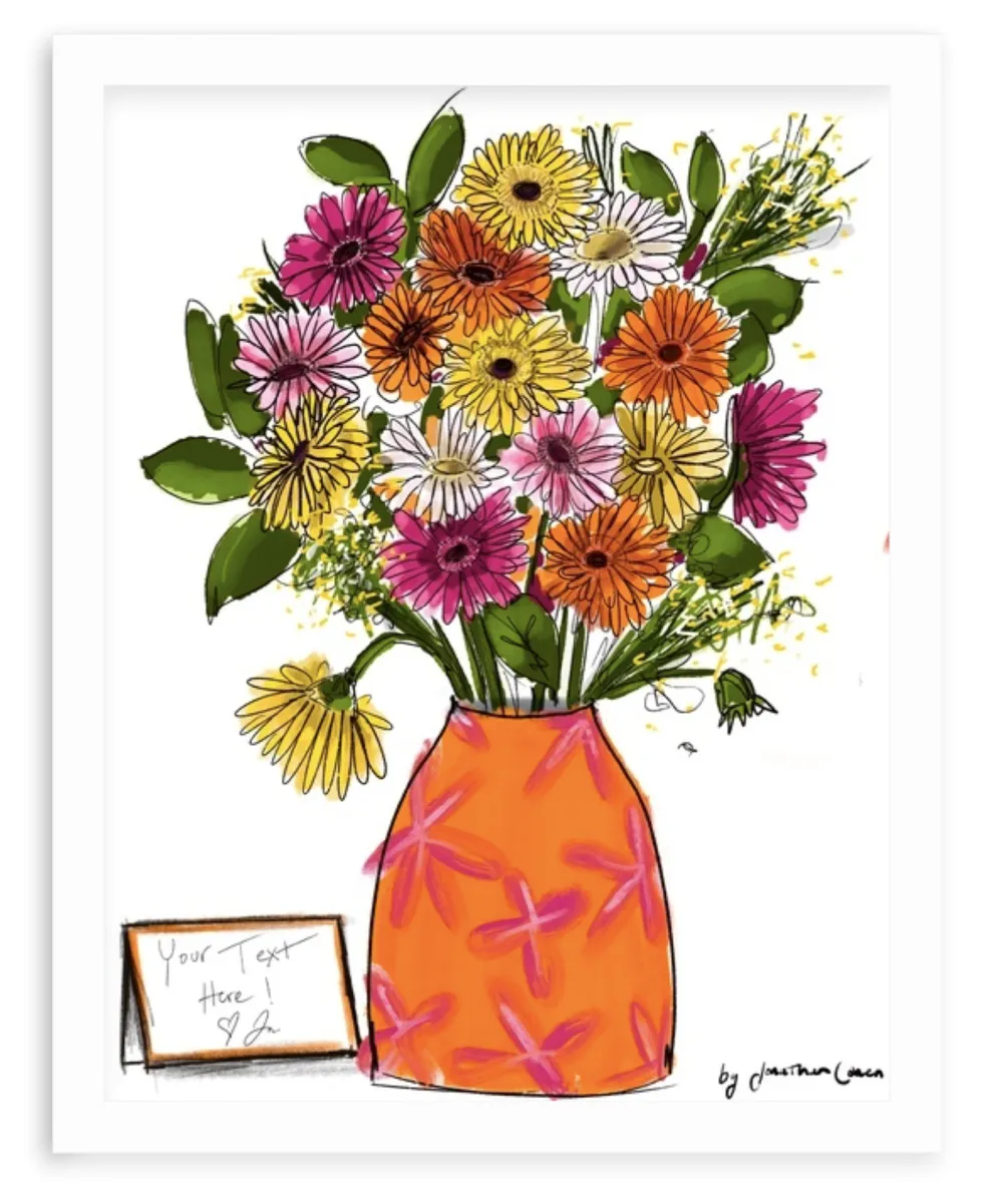 Spring Daises with Framing