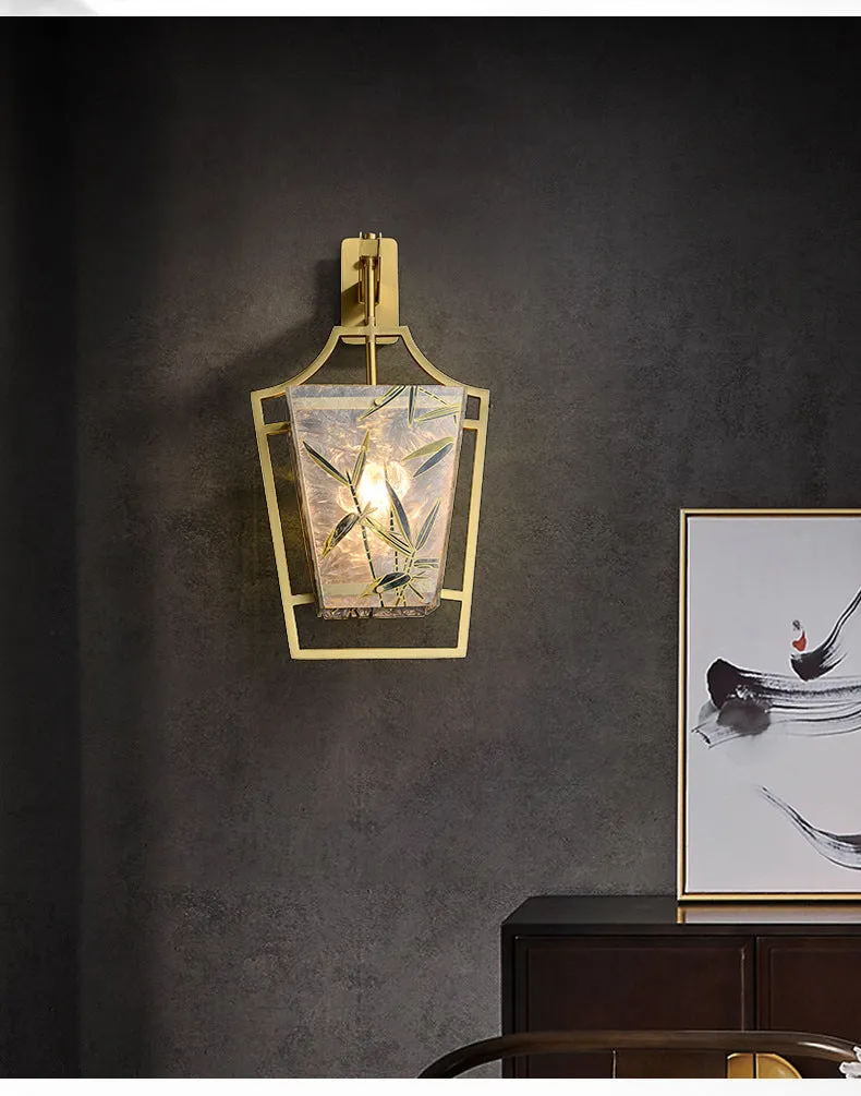 Square Enamelled Wall Lamp