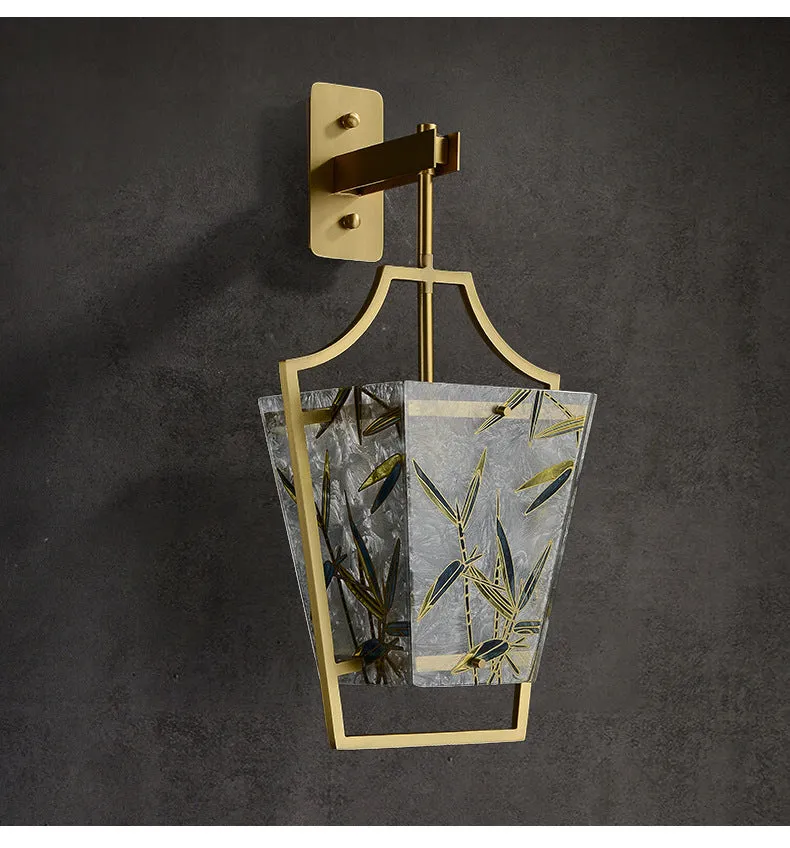 Square Enamelled Wall Lamp