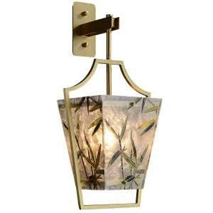Square Enamelled Wall Lamp