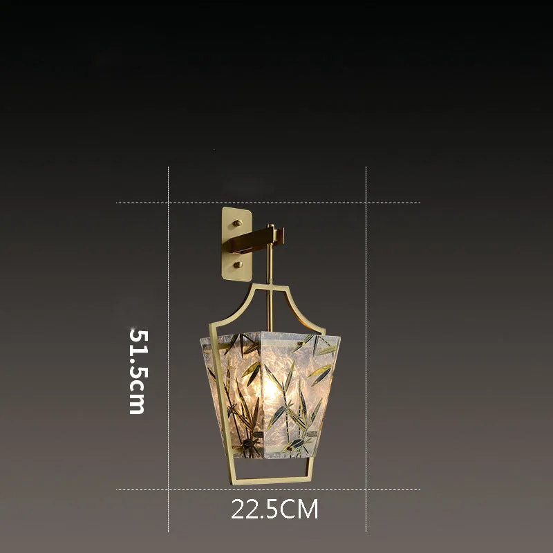 Square Enamelled Wall Lamp