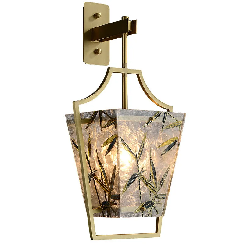 Square Enamelled Wall Lamp