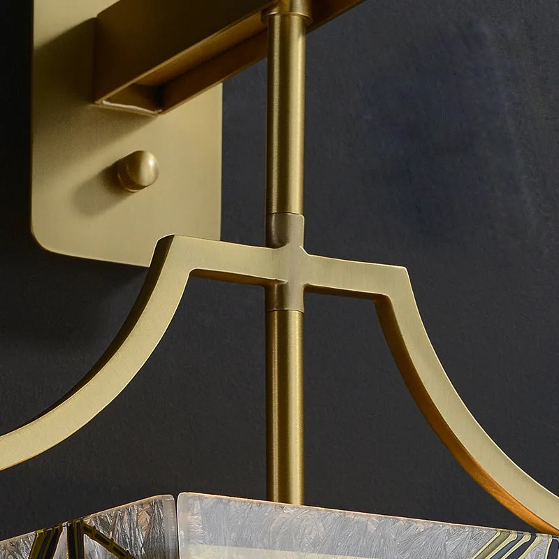 Square Enamelled Wall Lamp