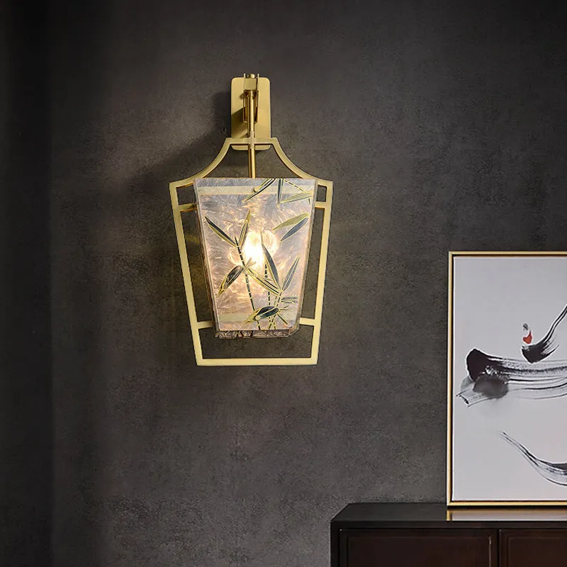 Square Enamelled Wall Lamp