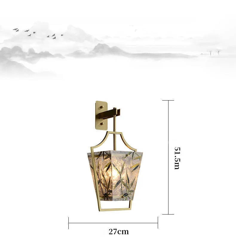 Square Enamelled Wall Lamp