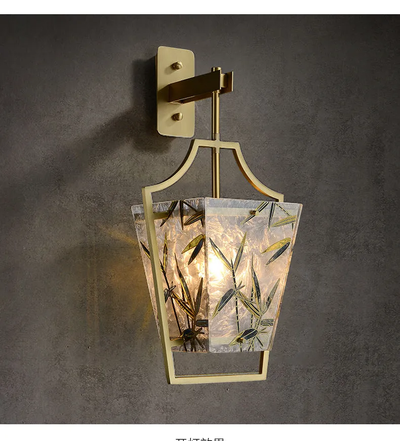 Square Enamelled Wall Lamp