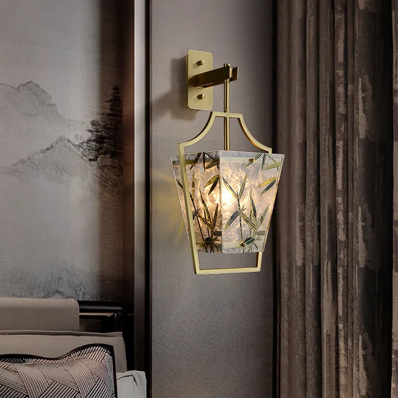 Square Enamelled Wall Lamp
