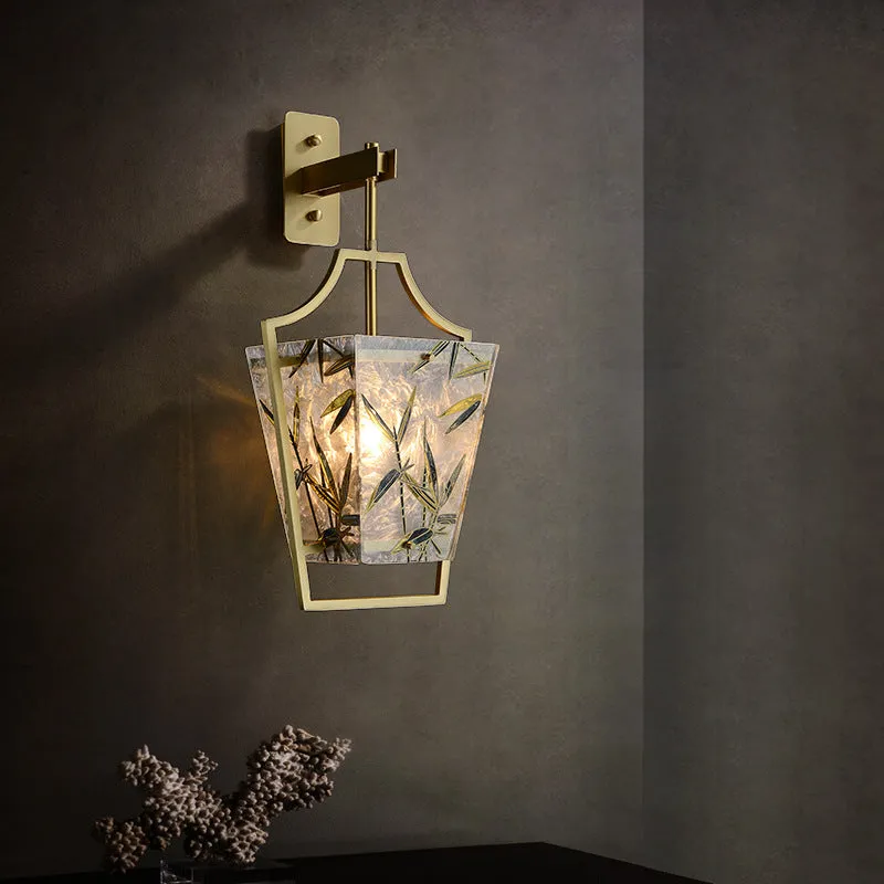 Square Enamelled Wall Lamp