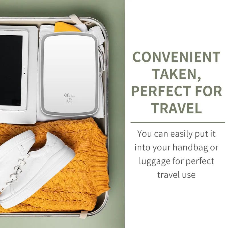 Square Professional Rechargeable Cosmetic Make Up Mirror Travel Portable Luxury Custom Shenzhen Led Makeup Mirror