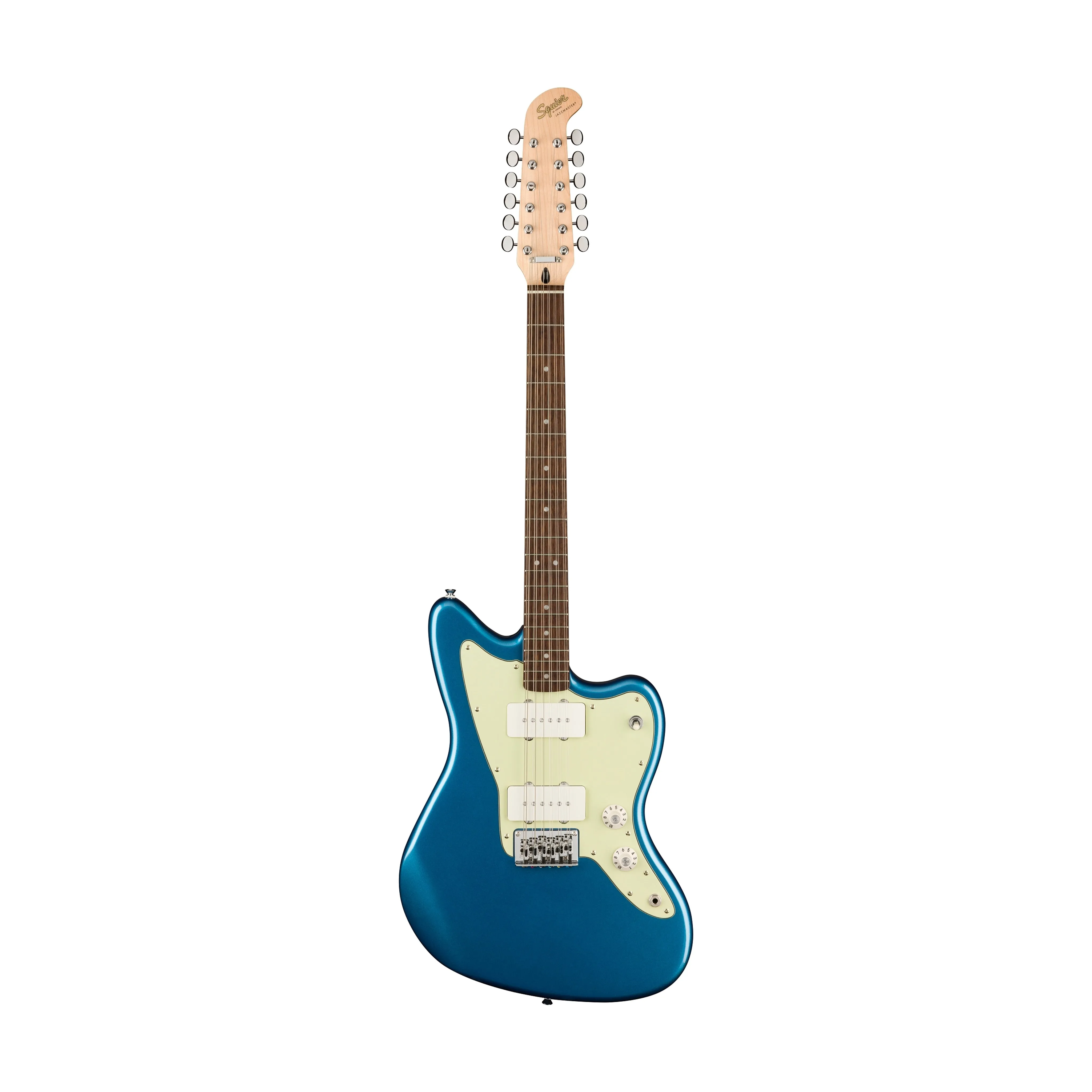 Squier Paranormal Jazzmaster XII 12-String Electric Guitar, Lake Placid Blue