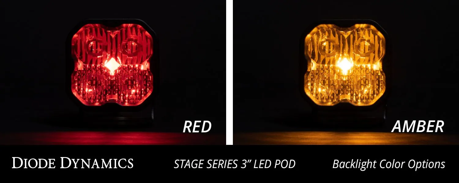 SS3 SAE/DOT White Sport LED Pod (pair)