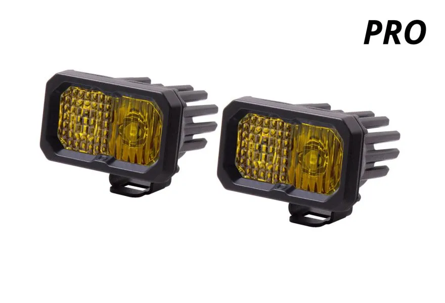 SSC2 SAE Yellow Pro Standard LED Pod (pair)