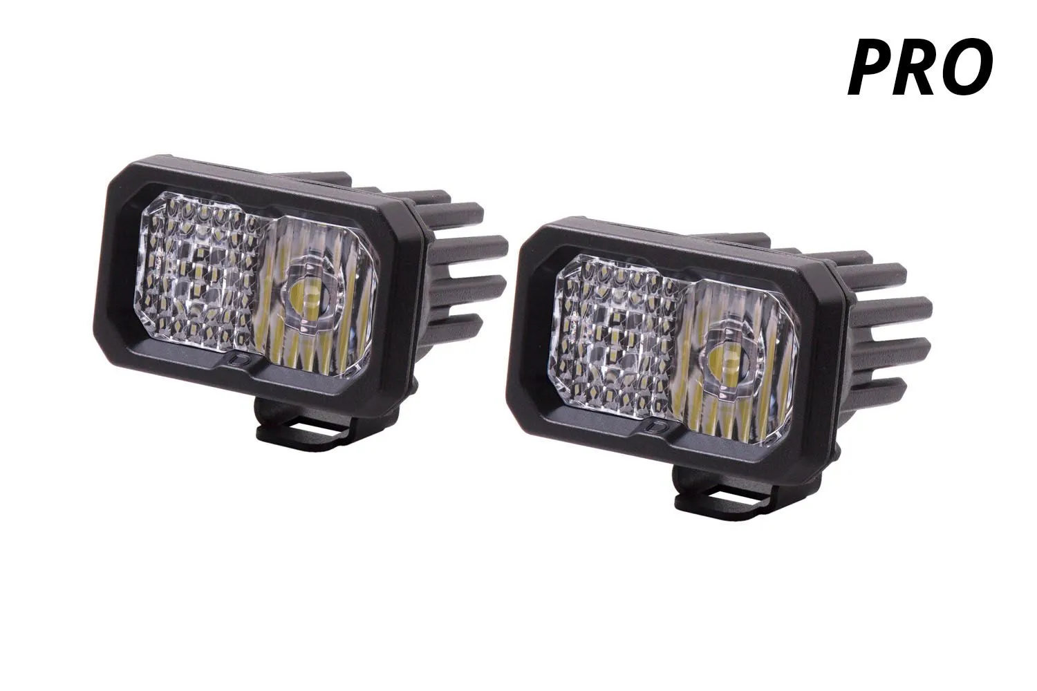 SSC2 SAE/DOT White Pro Standard LED Pod (pair)