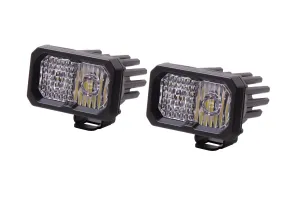SSC2 SAE/DOT White Sport Standard LED Pod (pair)