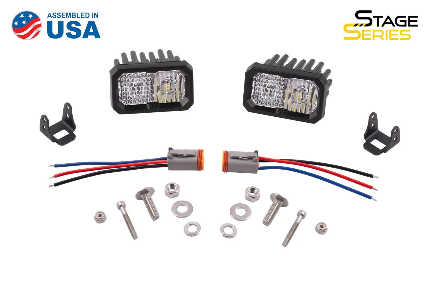 SSC2 SAE/DOT White Sport Standard LED Pod (pair)