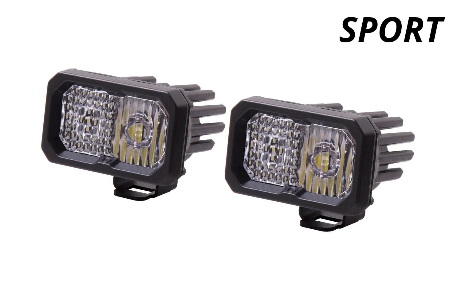 SSC2 SAE/DOT White Sport Standard LED Pod (pair)