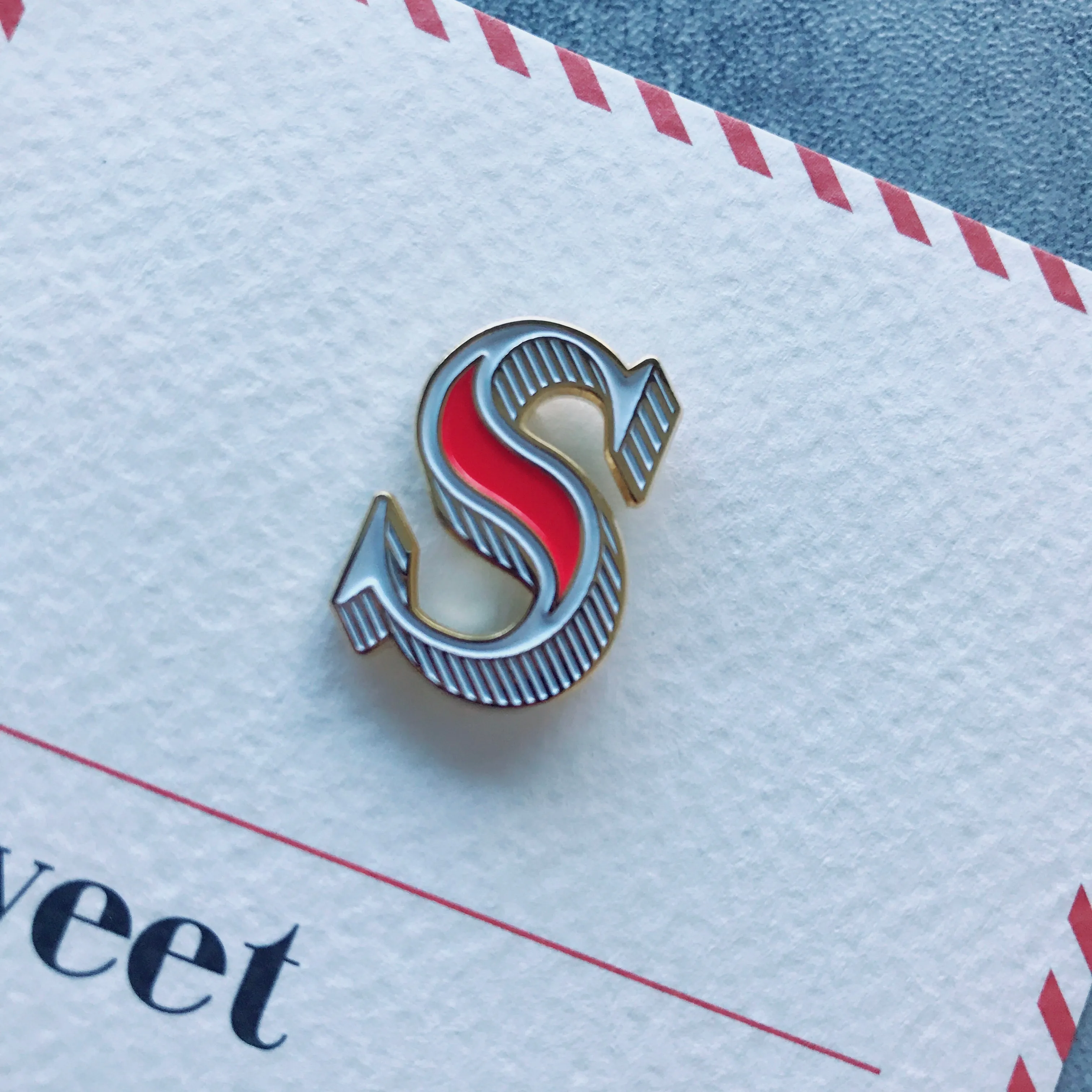 S/Sweet Pin Badge and Card