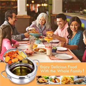 STAINLESS STEEL DEEP FRYING POT