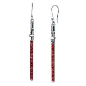 Star Wars X RockLove Darth Vader Crystal Lightsaber Earrings