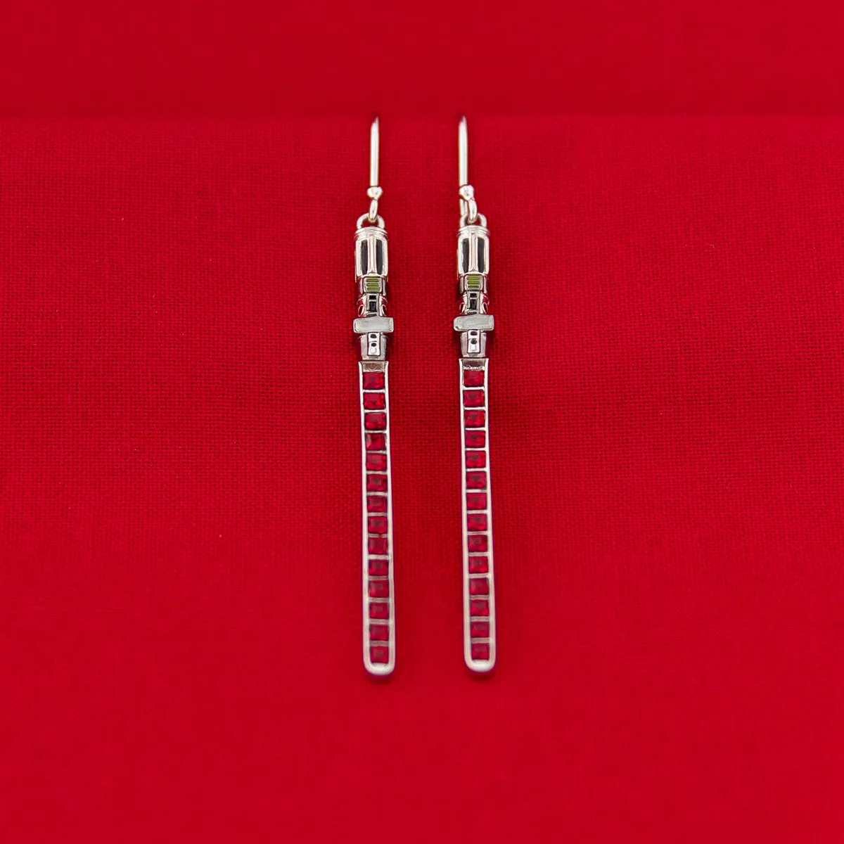 Star Wars X RockLove Darth Vader Crystal Lightsaber Earrings