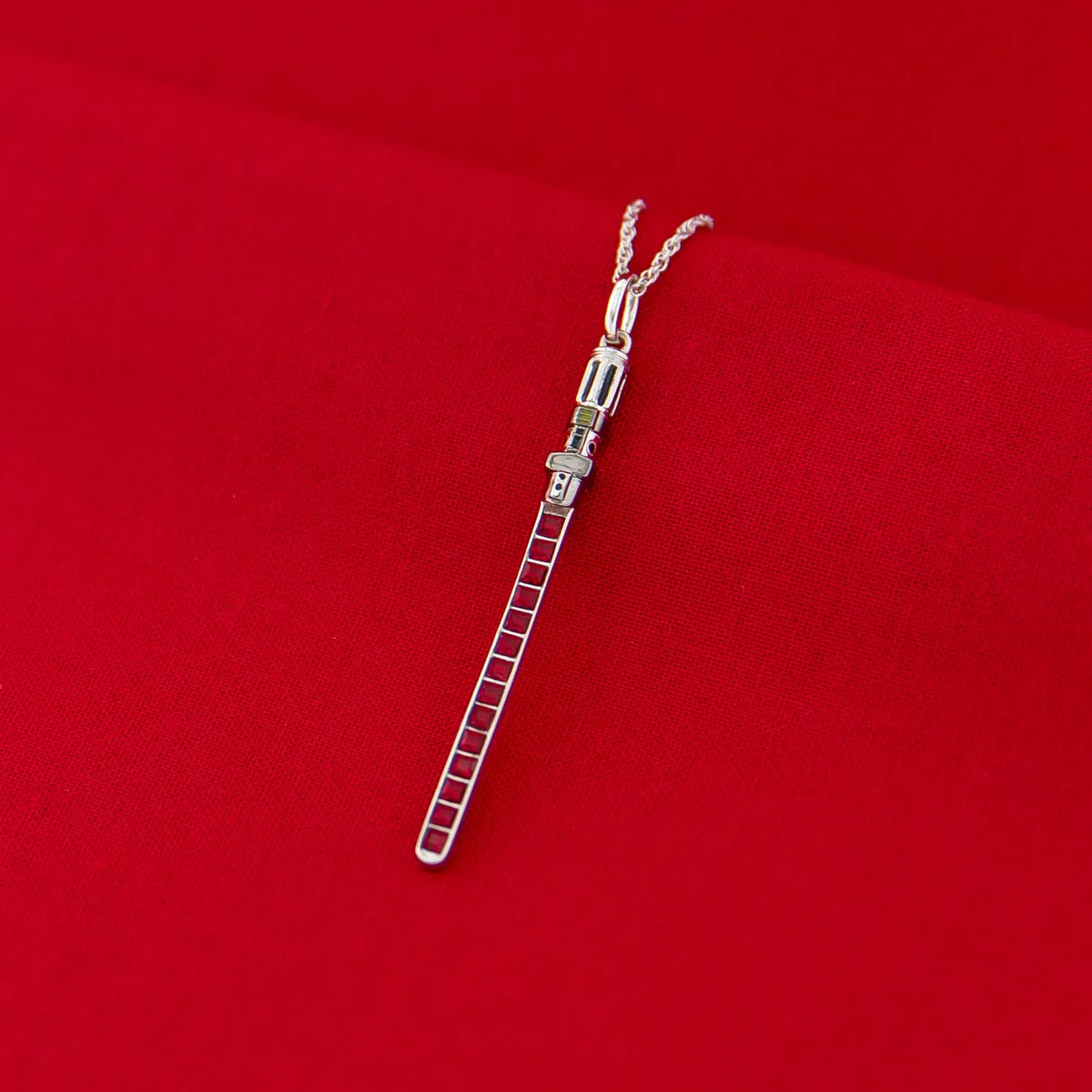 Star Wars X RockLove Darth Vader Crystal Lightsaber Necklace