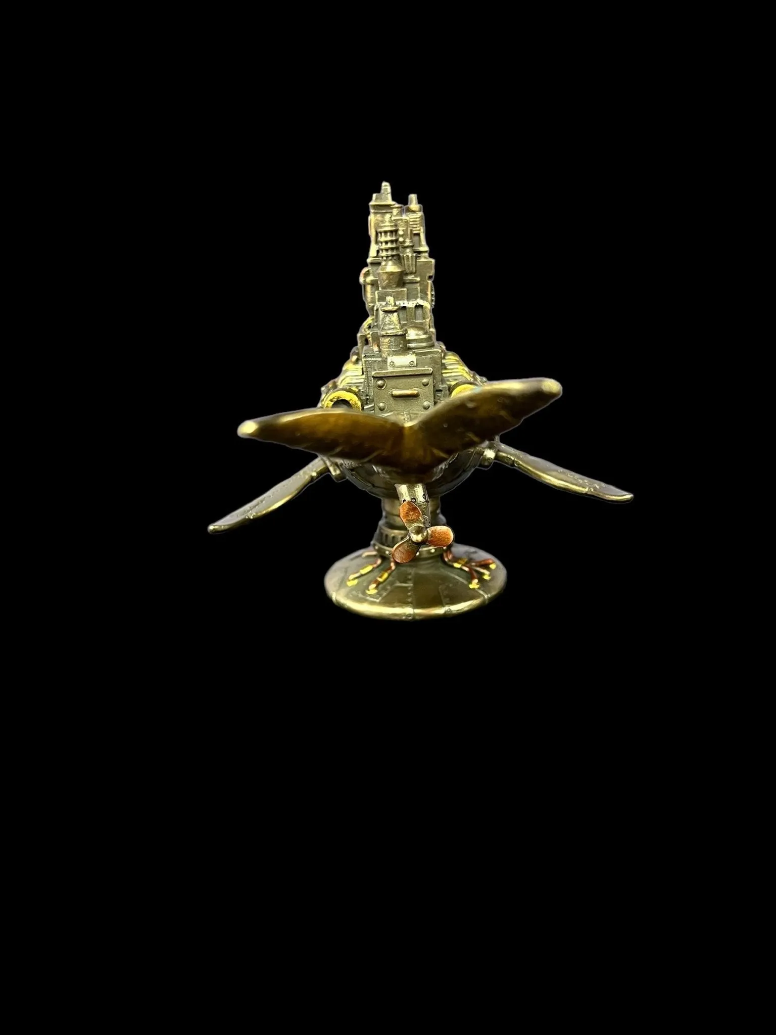 Steampunk Fifty-Two Hertz Galactic Colony Whale Statue by Veronese Design